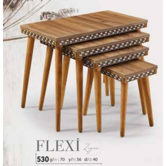 FLEXİ ZİGON SEHPA (CEVİZ)