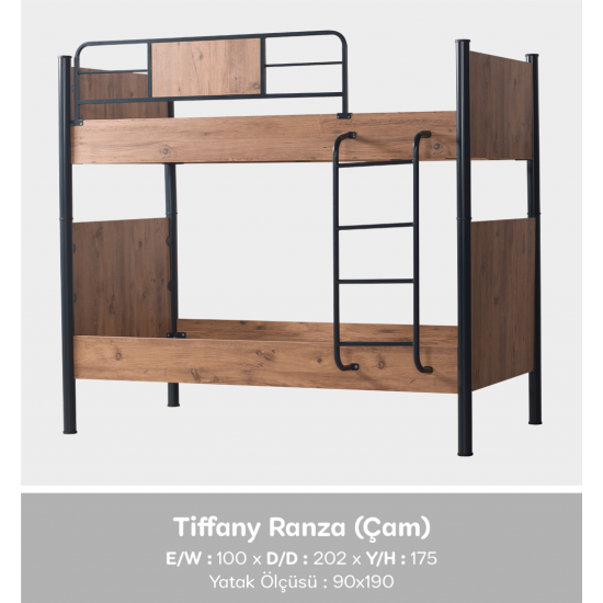 Tiffany Ranza Metal Ahşap (Çam) Tiffany Ranza Metal Ahşap (Çam)